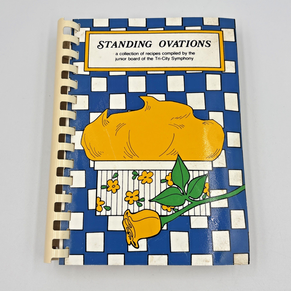 Standing Ovations Tri-City Symphony Orchestra Assoc Cookbook 1979 Spiral Bound